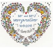 Bothy Threads Wedding Heart XWS10 Kruissteekset