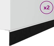 vidaXL Zelfklevende Deurborstels 2 st Wit 100 cm Aluminiumlegering