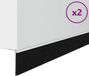 vidaXL Zelfklevende Deurborstels 2 st Wit 100 cm Aluminiumlegering