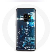 Maniacase Hoesjes voor Samsung Galaxy S9 Plus Formule 1 Valtteri Bottas F1 Driver zwart