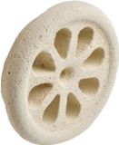 Bol Ventilatiegril - Rooster Afvoer - Luchtstroom Reguleren - Handgemaakt Steen - 15x15x3 cm - Beige