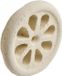 Bol Ventilatiegril - Rooster Afvoer - Luchtstroom Reguleren - Handgemaakt Steen - 15x15x3 cm - Beige