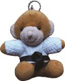 Nihon Sport Nederland BV Sleutelhanger Aap in Gi Bruin/Wit/Zwart Unisex