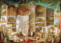 Eurographics - Galerij met afbeeldingen van het oude Rome [Galleria di vedute di Roma antica] - Giovanni Panini - 1000 stukjes 68×48cm (b×h) - Fine Art Legpuzzel