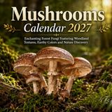 Mushrooms Calendar 2027: Enchanting Forest Fungi Featuring Woodland Textures, Earthy Colors and Nature Discovery