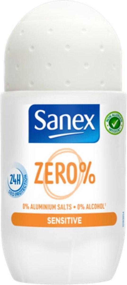 Sanex 6x Deoroller Zero% Sensitive Skin 50 ml