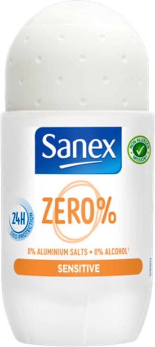 Sanex Deoroller Zero% Sensitive Skin 50 ml - 8718951246911