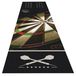 Tapis de fléchettes avec oche - 57 x 270 cm - Noir - Antidérapant