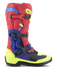 Alpinestars Tech 3 Rouge Fluo Bleu Foncé Jaune Fluo Taille US 13
