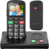 Protectly Senioren Telefoon SEC012 - 4G - SOS-Functie - Grote Toetsen - Zwart