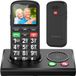 Protectly Senioren Telefoon SEC012 - 4G - SOS-Functie - Grote Toetsen - Zwart