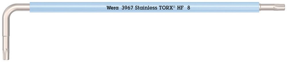 Wera 3967 SXL HF TORX® Stiftsleutel Multicolour met vasthoudfunctie, lang, RVS