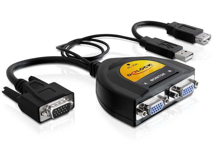 DeLOCK 61968 - Video splitter - Zwart