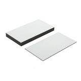 First4magnets Flexibele magnetische etiketten met glanzend wit droog wisoppervlak (89 x 51 x 0,76 mm) (verpakking van 10)