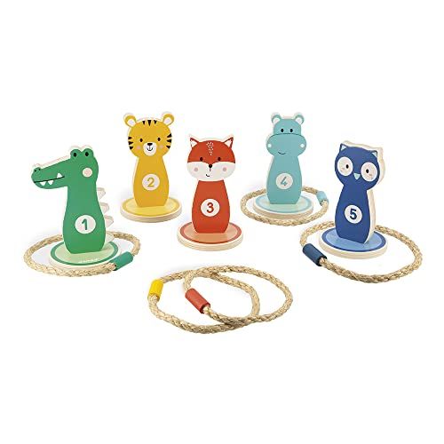 Janod J07735 - Adres- en outdoorspel met 5 ringen - 3 jaar - Meerkleurig