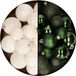 Decoris Kaemingk B.V. Kerstballen 60 stuks - mix donkergroen/wol wit - 4-5-6 cm - kunststof