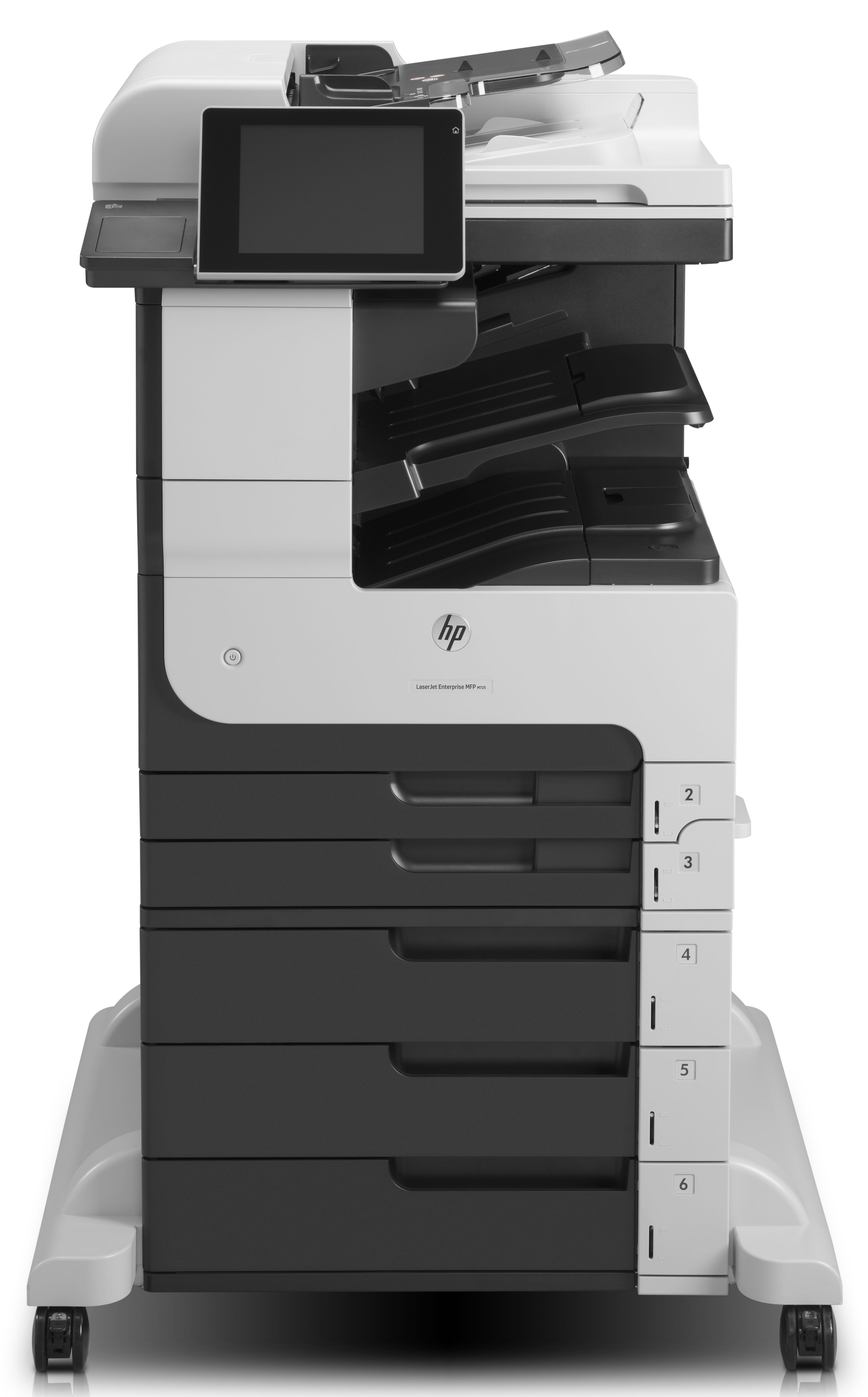 HP HP LaserJet Enterprise MFP M725z, Black and white, Printer voor Business, Afdrukken, kopi&#235;ren, scannen, faxen, Invoer voor 100 vel; Printen via de USB-poort aan voorzijde; Scannen naar e-mail/pdf; Dubbelzijdig printen