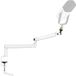 FIFINE Microfoonarm - Verstelbare Microfoonstandaard met Microfoonclip - Schroefadapter en Kabelbeheer voor Podcast - Streaming - Gaming - Studio-opnames - Wit