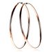 ZINZI zilveren oorringen 55 x 2mm glad rosé verguld ZIO437R