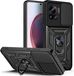 Techsuit Hoesje geschikt voor Motorola Edge 30 Ultra - Camshield Back Cover - Zwart