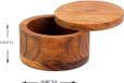Bol Houten Zout- en Kruidenbox Met Draaibare Hoes - Veilige Opslag voor Kruiden - 889 cm x 889 cm x 635 cm