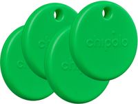 Chipolo POP - Bluetooth Tracker & KeyFinder - Werkt met Apple Find My & Android Find My Device - Tracker Apple iPhone & Android - 120 dB - Groen - 4 Pack