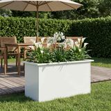 vidaXL Jardinière avec LED blanc 40 x 80 x 40 cm acier