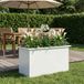 vidaXL Jardinière avec LED blanc 40 x 80 x 40 cm acier