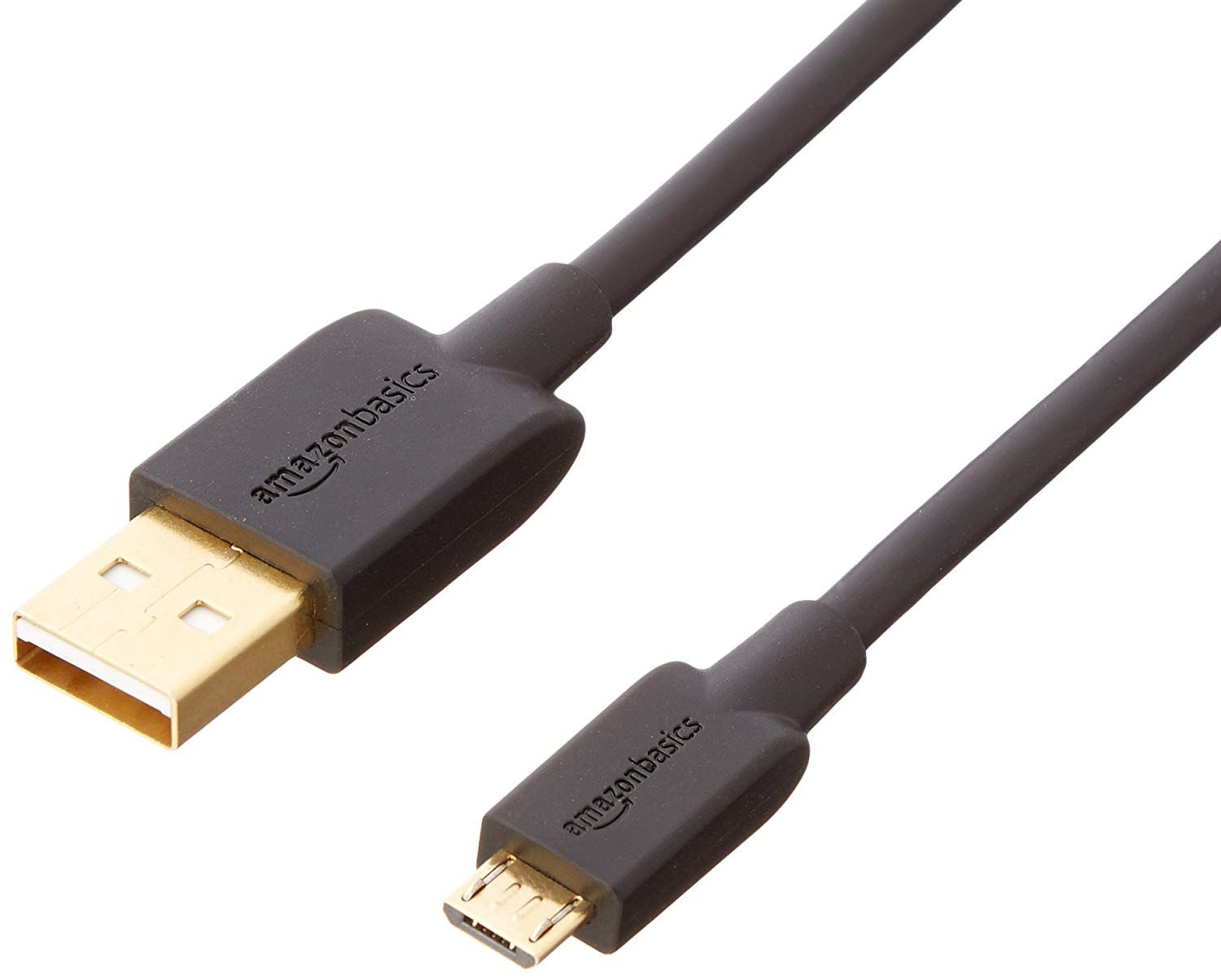 AmazonBasics USB-kabel - 0,9 m - Zwart - 7A82V4