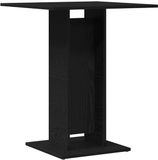 vidaXL Bistrotafel Zwart Eiken 60x60x75 cm Bewerkt Hout