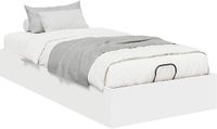 vidaXL Ottoman Bedframe Wit 90 x 200 cm Hout