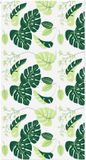 vidaXL Doucherolgordijn 130x240 cm Groene bladeren