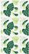 vidaXL Doucherolgordijn 130x240 cm Groene bladeren