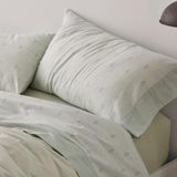 Burrito Blanco Beddengoed van katoenflanel, bed 200 cm (+ beschikbare maten), design 571, kleur mintgroen (200 x 200 cm)