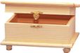 Rayher hobby materialen Rayher hobby Houten kistje met sluiting en deksel - 19 x 10 x 13 cm - Lichtbruin