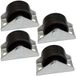 Aerzetix: 4 x roues pour meubles platine diamètre 30 mm B15,5 mm H32,5 mm 25 kg plaque de montage 21 x 48 mm C42666