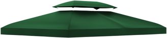 Outsunny Vervangend Dak Paviljoen Dak voor Metalen Paviljoen Tuinpaviljoen Partytent Tuintent Polyester 3x4m Terra