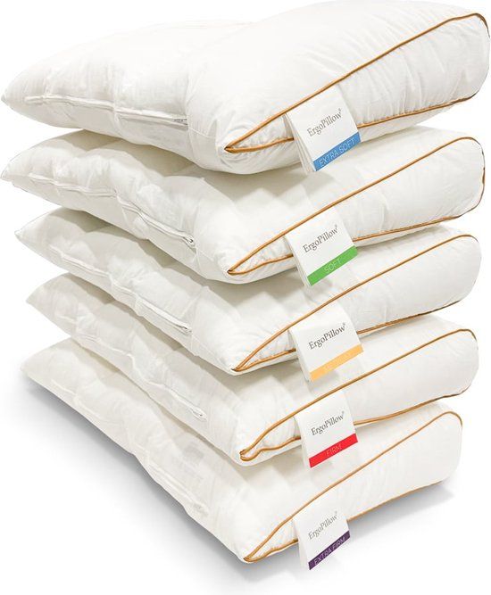 Sleepy Ergo Pillow - ergonomisch hoofdkussen voor rug- & zijslapers - comfort Firm 50/65