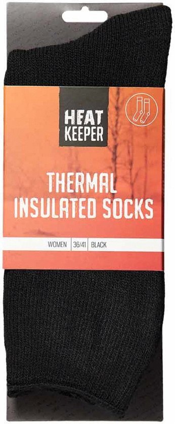 HEAT KEEPER thermosokken dames acryl zwart