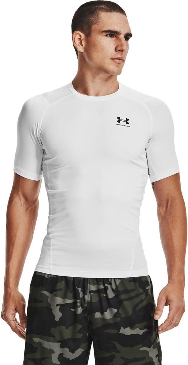 Under Armour Men Comp SS - Sportshirt Voor Heren - Navy / Wit - XL