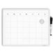 U Brands 260U00-04 Contempo magnetische maandkalender droog wisbord, 260U00-04 inch, wit frame