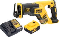 DeWalt DCS 367 P1 accu-reciprozaag 18 V borstelloos + 1x oplaadbare accu 5.0 Ah + lader
