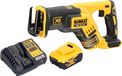 DeWalt DCS 367 P1 accu-reciprozaag 18 V borstelloos + 1x oplaadbare accu 5.0 Ah + lader