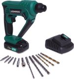 VONROC Accu boorhamer – VPower 20V – Incl. 2.0Ah accu – 1.3 Joule – SDS-plus – Incl. accessoires