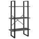 VidaXL Opbergrek 60x30x105 cm massief grenenhout grijs