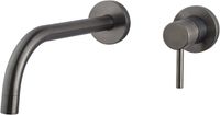 Wiesbaden Caral Slim Afbouwdeel Wastafelkraan Coldstart - Gunmetal