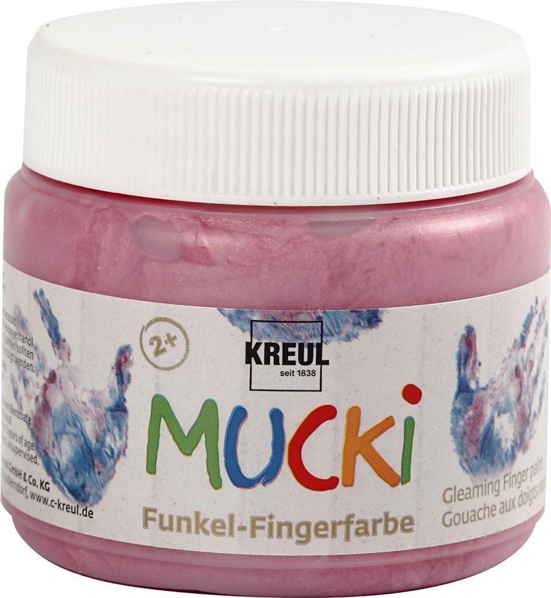 Mucki Glans Roze Vingerverf - 150ml - Roze