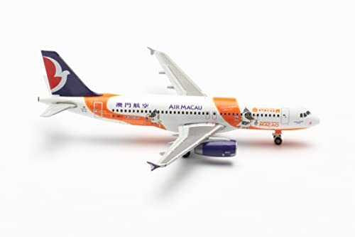 Herpa B-MCI Cidade de Macau, 536042 Air Airbus A320, model vliegtuig, modelbouw miniatuurmodellen, verzamelbaar, meerkleurig