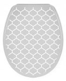 Bisk Iris Toiletbril - Polypropyleen, Grijs