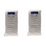Merkloos / Sans marque Sneeuw watten - 8x - zak - 100 gram - winterdecoratie - winterversiering